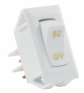 12581-5 – JR PRODUCTS Multi Purpose Switch, On-Off 12 Volt 16 Amp At 125 Volt AC/ 12 Amp At 250 Volt AC/ 3/4 Horsepow...